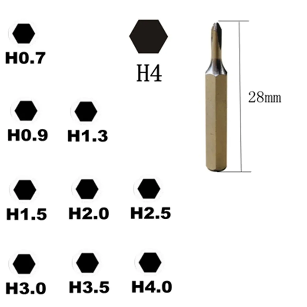 5 Pcs Hex Screwdriver Bit H4×28mm Small Hex Screwdriver Bits Hex Shank Bit Long Socket Head Equipment Hand Tools
5 Pcs Hex Screwdriver Bit H4×28mm Small Hex Screwdriver Bits Hex Shank Bit Long Socket Head Equipment Hand Tools