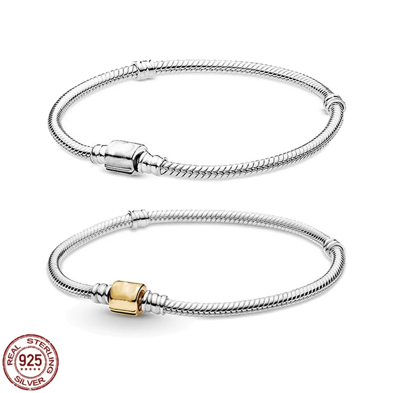 Simple temperament small bucket buckle bracelet 925 sterling silver rose gold bracelet fit original charm beaded DIY jewelry
Simple temperament small bucket buckle bracelet 925 sterling silver rose gold bracelet fit original charm beaded DIY jewelry