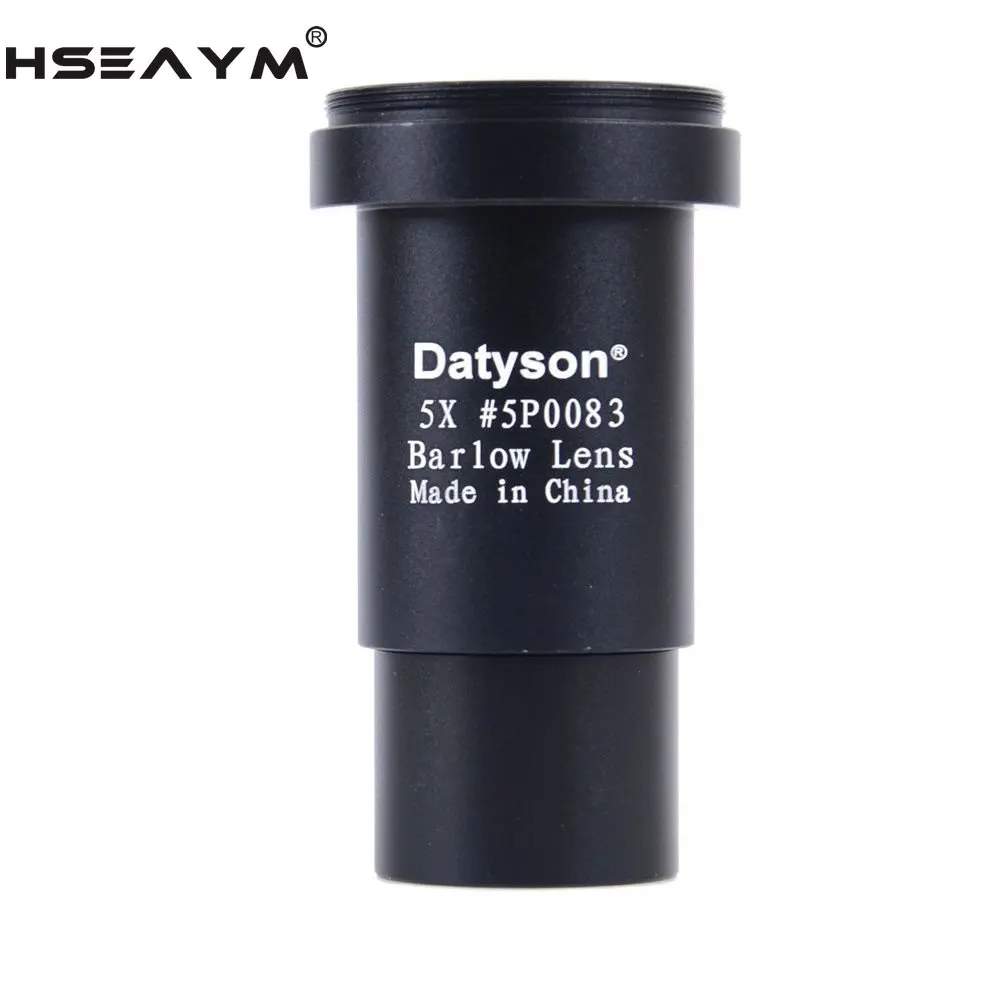 HSEAYM Metal 5X Barlow Lens 1.25 Inches 31.7mm Astronomical Telescope Optical Glass Eyepiece M42X0.75 Thread
HSEAYM Metal 5X Barlow Lens 1.25 Inches 31.7mm Astronomical Telescope Optical Glass Eyepiece M42X0.75 Thread