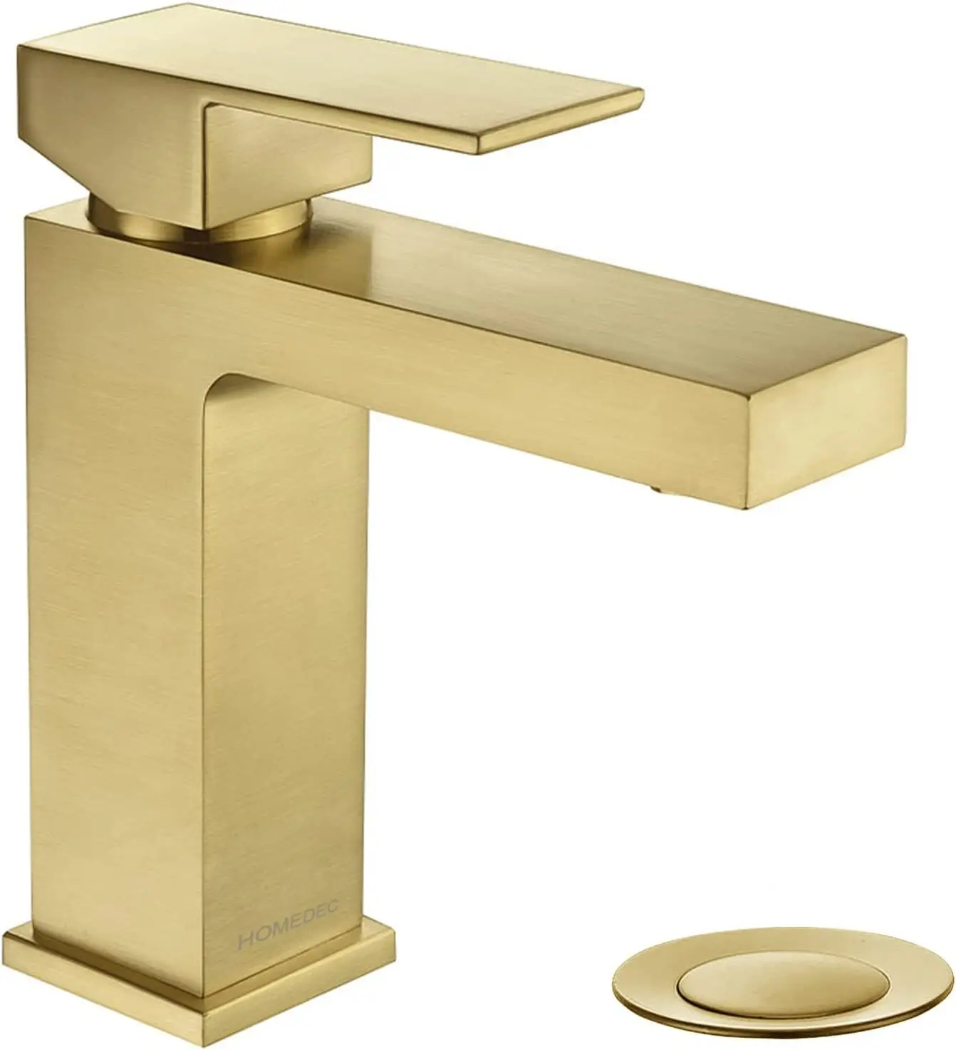 Luxury Solid Brass Decked Mounted Single Handle Basin Faucet & hot and cold mixer Basin Tap with drain, Brushed Gold
Luxury Solid Brass Decked Mounted Single Handle Basin Faucet & hot and cold mixer Basin Tap with drain, Brushed Gold