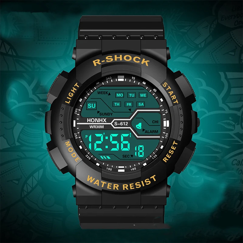 Luxury Men Sports Watches Digital LED Electronic Luminous Watch Multifunction Waterproof Wristwatches for Men Women Student Gift
Luxury Men Sports Watches Digital LED Electronic Luminous Watch Multifunction Waterproof Wristwatches for Men Women Student Gift