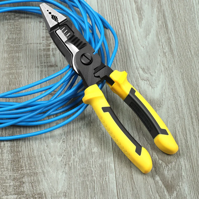 Многофункциональные Электрические плоскогубцы 9 в 1, плоскогубцы с иглами для зачистки проводов, Обрезки кабеля 
Многофункциональные Электрические плоскогубцы 9 в 1, плоскогубцы с иглами для зачистки проводов, Обрезки кабеля