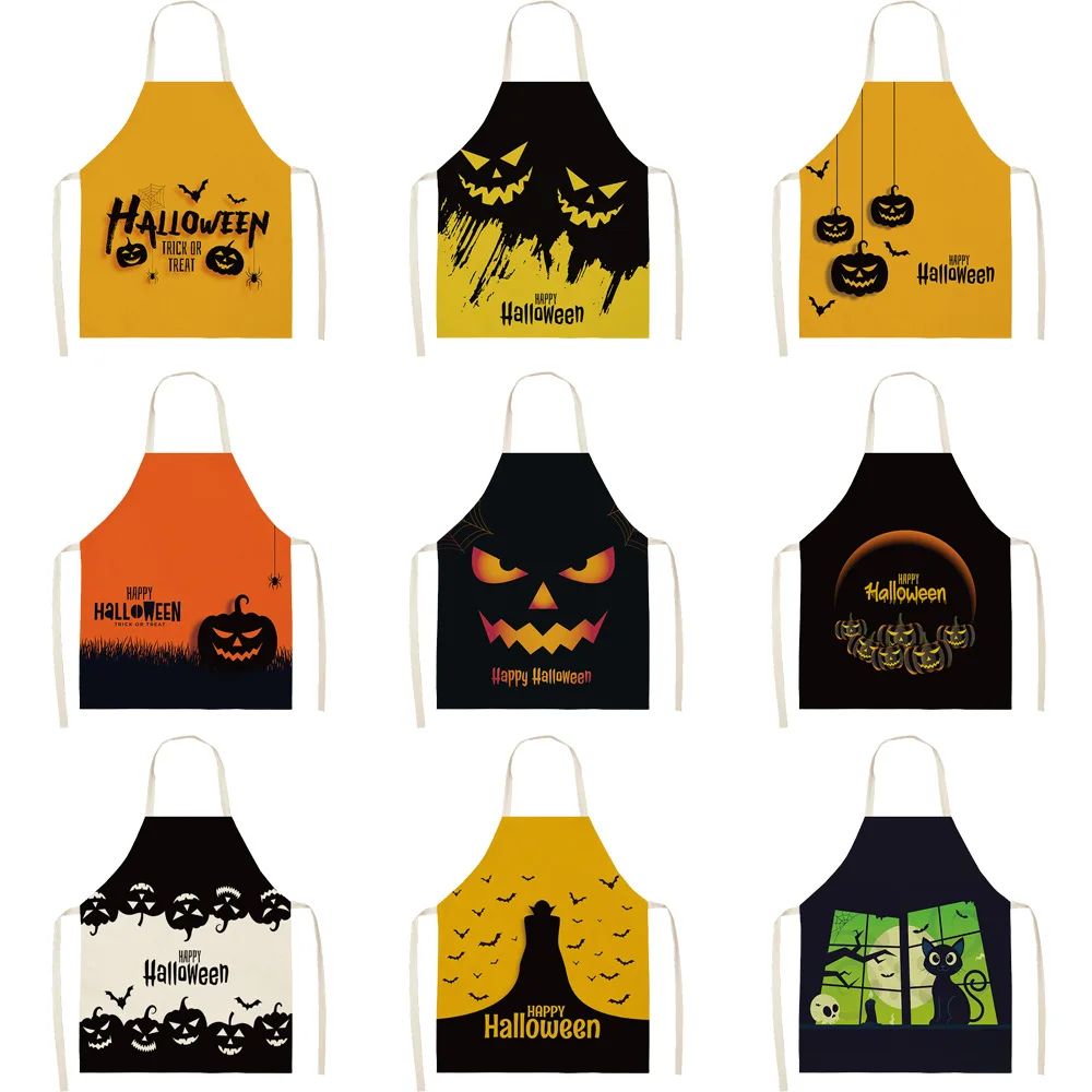 Halloween Printed Women Kitchen Aprons Waterproof Cooking oil-proof Cotton Linen Antifouling Chef Apron Cleaning 55x68cm
Halloween Printed Women Kitchen Aprons Waterproof Cooking oil-proof Cotton Linen Antifouling Chef Apron Cleaning 55x68cm