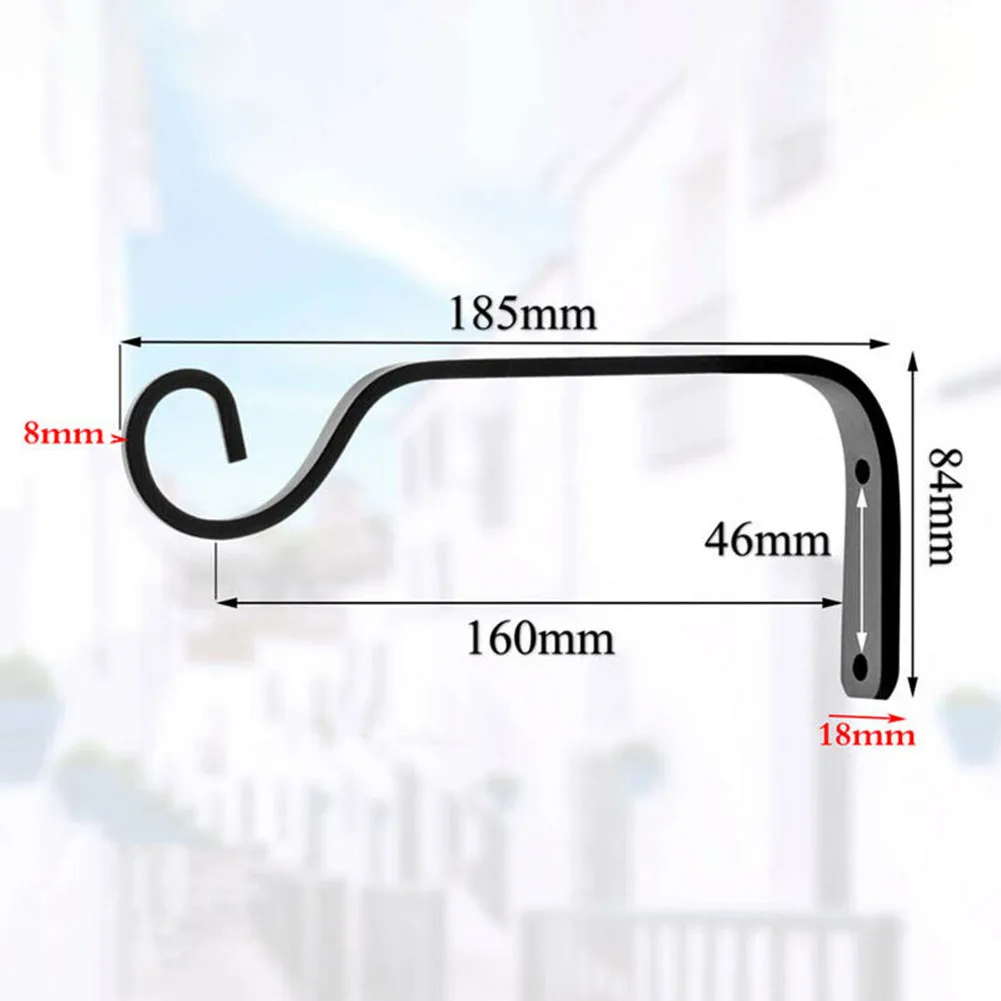 1/2PCS Flower Pot Hook Metal Hanging Basket Brackets Garden Plant Hanger Hook Wall Garden Decor 185*84mm/ 7.3*3.3inch
1/2PCS Flower Pot Hook Metal Hanging Basket Brackets Garden Plant Hanger Hook Wall Garden Decor 185*84mm/ 7.3*3.3inch
