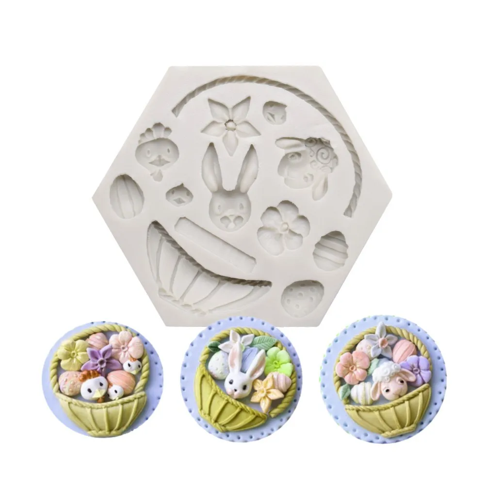 3D Forest Animal Petals Flower Basket Silicone Mold DIY Fondant Chocolate Cake Decoration Baking Tools Easter Rabbit Resin Mould
3D Forest Animal Petals Flower Basket Silicone Mold DIY Fondant Chocolate Cake Decoration Baking Tools Easter Rabbit Resin Mould