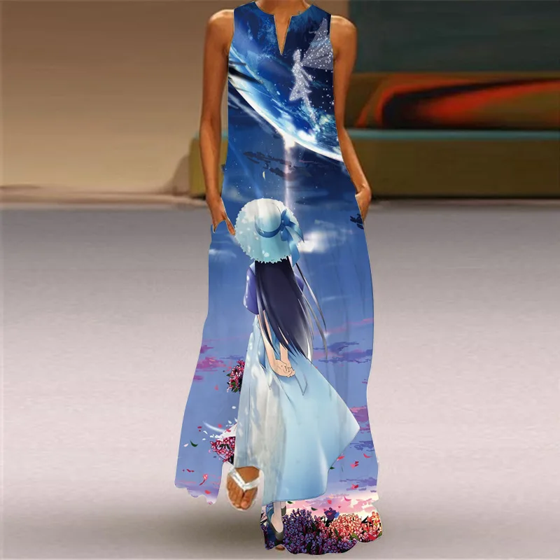 3D Girls Print Black Dress Summer Holiday Beach Casual Elegant Vintage Dresses Woman Party Sleeveless Long Dress Women
3D Girls Print Black Dress Summer Holiday Beach Casual Elegant Vintage Dresses Woman Party Sleeveless Long Dress Women