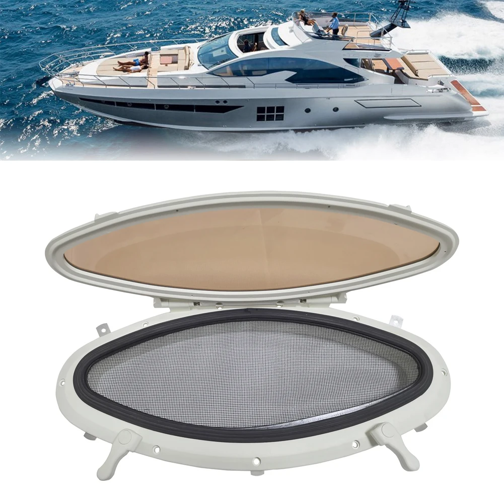 Brand New Marine Portlight Parts Opening Oval Shape Plastic RV Replacement Ship UV Resistant W/ Mounting Frame
Brand New Marine Portlight Parts Opening Oval Shape Plastic RV Replacement Ship UV Resistant W/ Mounting Frame