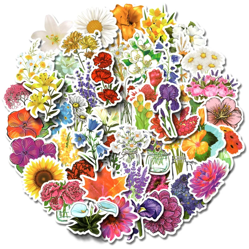 50pcs Flowers Series Cartoon Stickers Luggage Skateboard Cute Kids Toys DIY Cool Graffiti Sticker Decal Scrapbooking New 2022
50pcs Flowers Series Cartoon Stickers Luggage Skateboard Cute Kids Toys DIY Cool Graffiti Sticker Decal Scrapbooking New 2022