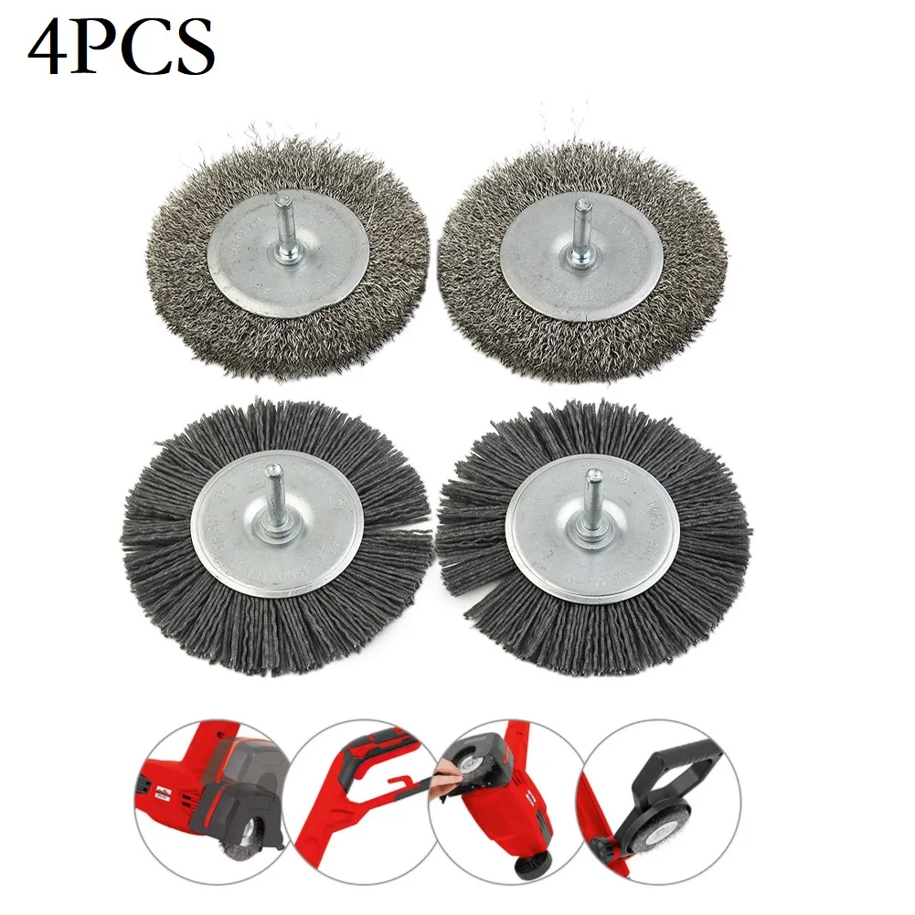 4Pcs Electric Joint Metal Brush Bylon Brush EFB Model Cleaner Against Weeds For Grass Trimming Garden Cleaning 100mm Power Tool
4Pcs Electric Joint Metal Brush Bylon Brush EFB Model Cleaner Against Weeds For Grass Trimming Garden Cleaning 100mm Power Tool
