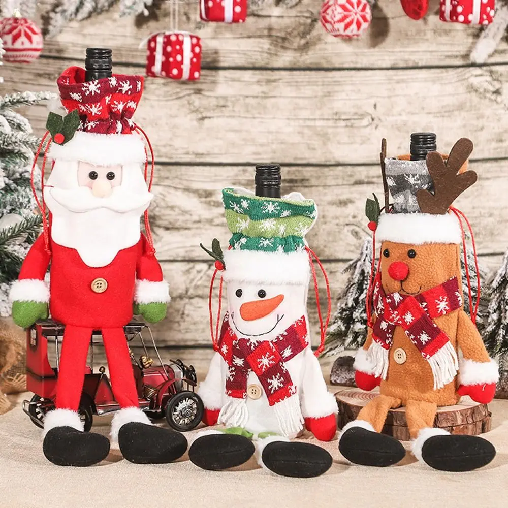 Новогодний подарок 2023, Рождественский чехол для винной бутылки, рождественские украшения для дома, Рождественский Декор для рождественского ужина 
Новогодний подарок 2023, Рождественский чехол для винной бутылки, рождественские украшения для дома, Рождественский Декор для рождественского ужина