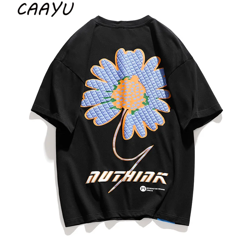 CAAYU Men 2022 Summer Graphic T-Shirts Oversized Casual Sunflower Japanese Streetwear HipHop Trend Male Harajuku TShirts for Men
CAAYU Men 2022 Summer Graphic T-Shirts Oversized Casual Sunflower Japanese Streetwear HipHop Trend Male Harajuku TShirts for Men