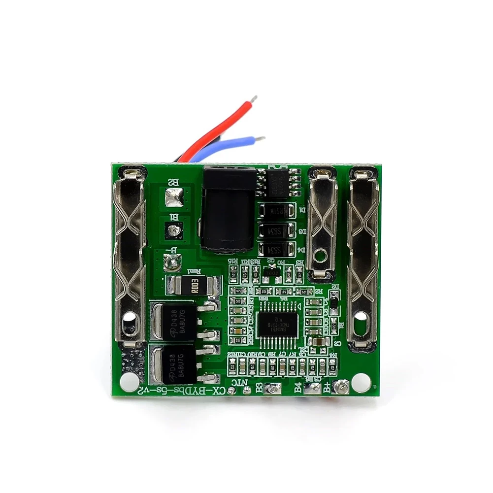 5S 18V Battery Charging Protection Board 21V 20A BMS Module 1.81*1.57" For 5 Series Li-ion Batteries Electric Power Tools Part
5S 18V Battery Charging Protection Board 21V 20A BMS Module 1.81*1.57" For 5 Series Li-ion Batteries Electric Power Tools Part