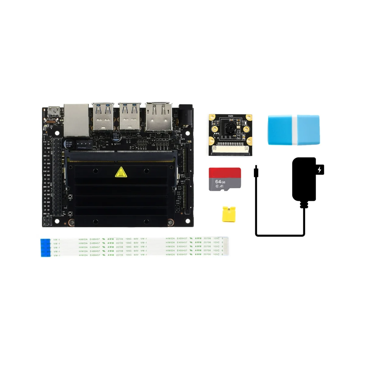 

For Jetson Nano 4GB B01 Artificial Intelligence Developer Kit for Programmingrobot Embedded with IMX219 Camera US