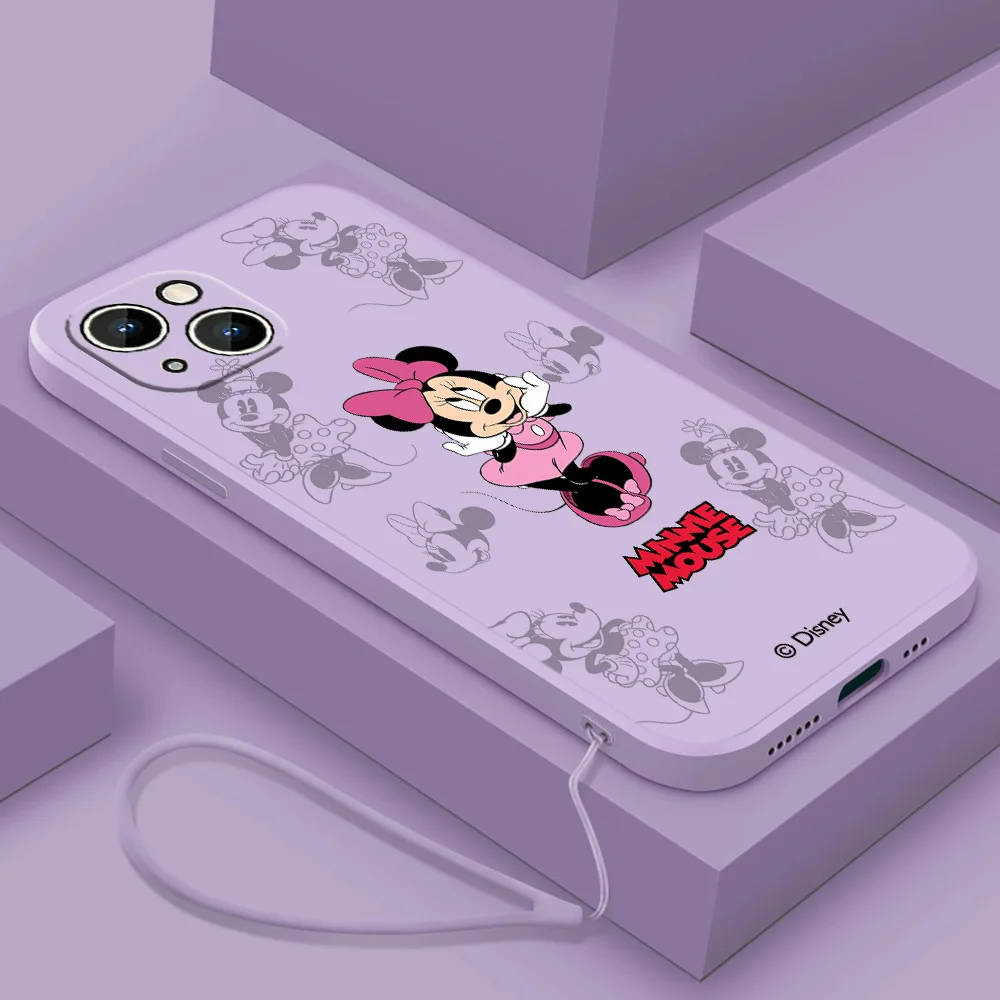 NEW Mickey Mouse Disney cute Phone Case For Apple iPhone 14 13 12 mini 11 Pro 8 7 Plus XR XS X Max Liquid Rope Funda Cover
NEW Mickey Mouse Disney cute Phone Case For Apple iPhone 14 13 12 mini 11 Pro 8 7 Plus XR XS X Max Liquid Rope Funda Cover