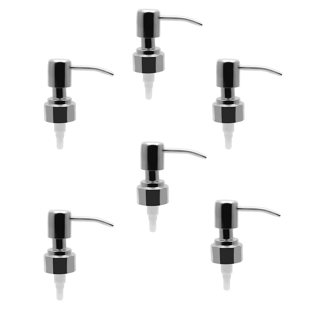 6 Pcs Stainless Steel Soap Dispenser Perfume Bottle Nozzle Replacement Pump Head Lotion 201 Accessory
6 Pcs Stainless Steel Soap Dispenser Perfume Bottle Nozzle Replacement Pump Head Lotion 201 Accessory