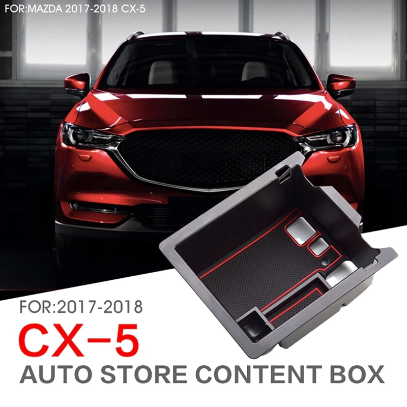 

Автомобильный центральный подлокотник для консоли, контейнер для хранения, Внутренний органайзер, лоток для перчаток для Mazda CX-5 CX5 2017 2018 2019 2020