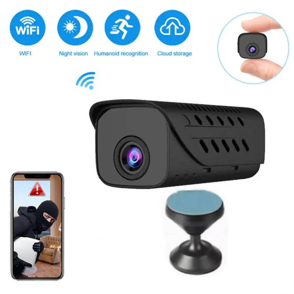 Mini Camera Ai Human Detection Wireless Security Monitor 1080p Hd Motion Sensor Security Camera Wifi Ip Surveillance Camera
Mini Camera Ai Human Detection Wireless Security Monitor 1080p Hd Motion Sensor Security Camera Wifi Ip Surveillance Camera
