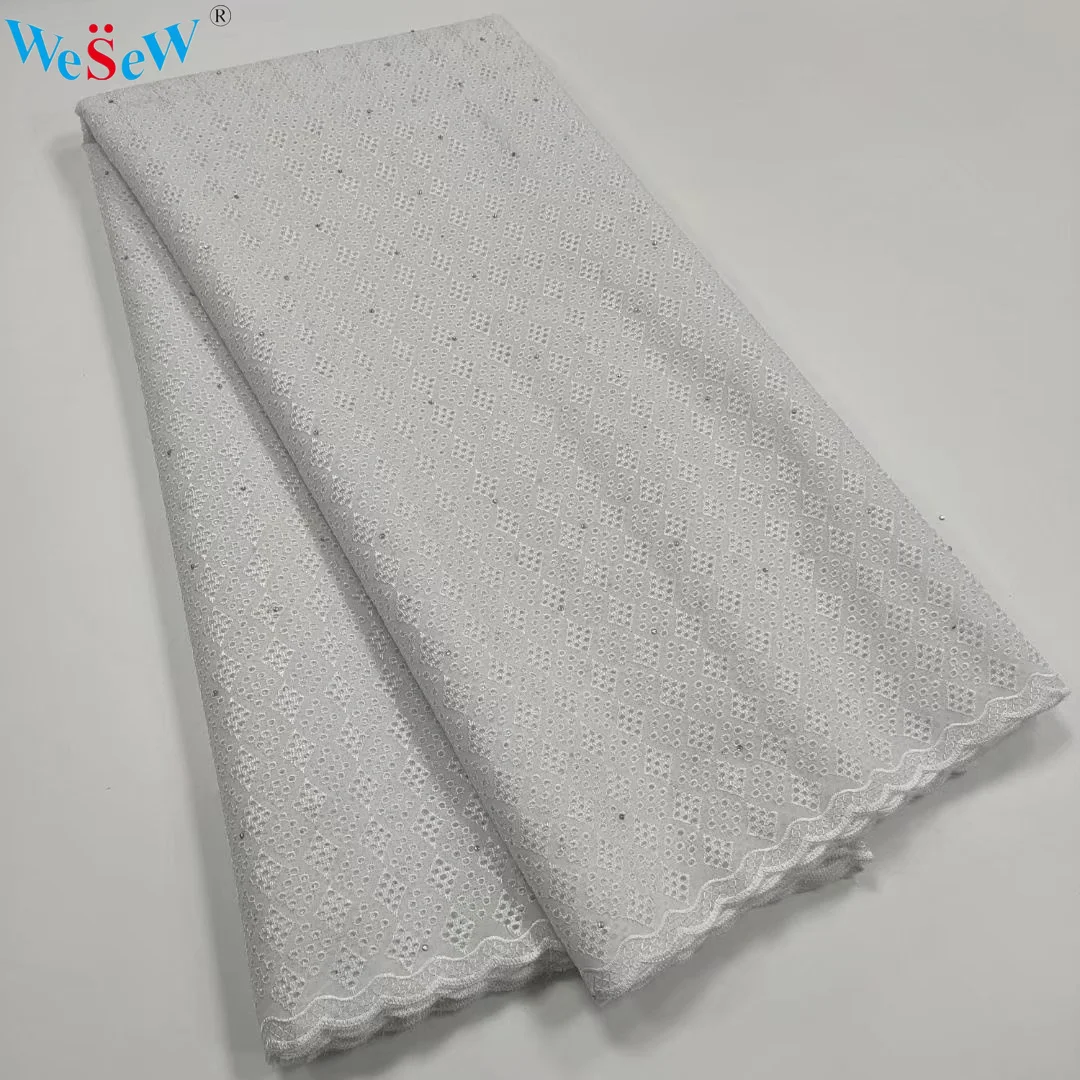 5 Yards African Cotton Embroidered Swiss Voile Lace with Stone Mesh Lace Fabric for Party/Wedding Dress by Yards BTYC06
5 Yards African Cotton Embroidered Swiss Voile Lace with Stone Mesh Lace Fabric for Party/Wedding Dress by Yards BTYC06
