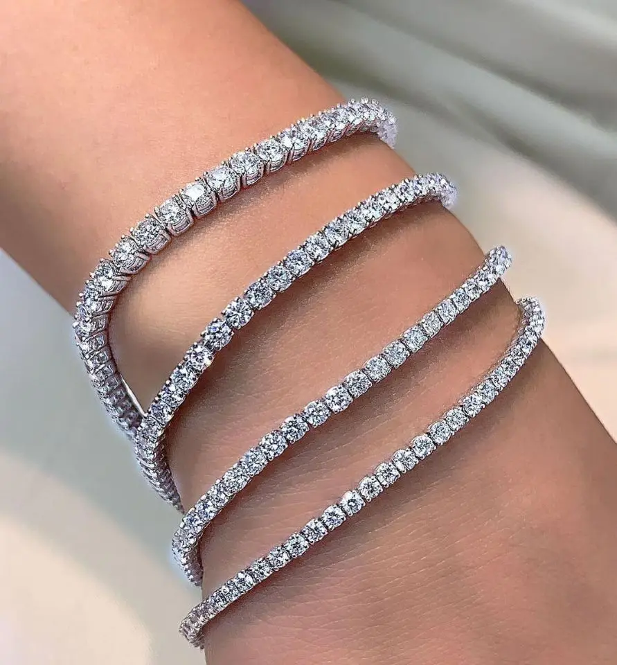 5mm Moissanite Tennis Bracelet Necklace For Women 925 Sterling Silver D VVS1 Lab Diamond Fine Jewelry
5mm Moissanite Tennis Bracelet Necklace For Women 925 Sterling Silver D VVS1 Lab Diamond Fine Jewelry