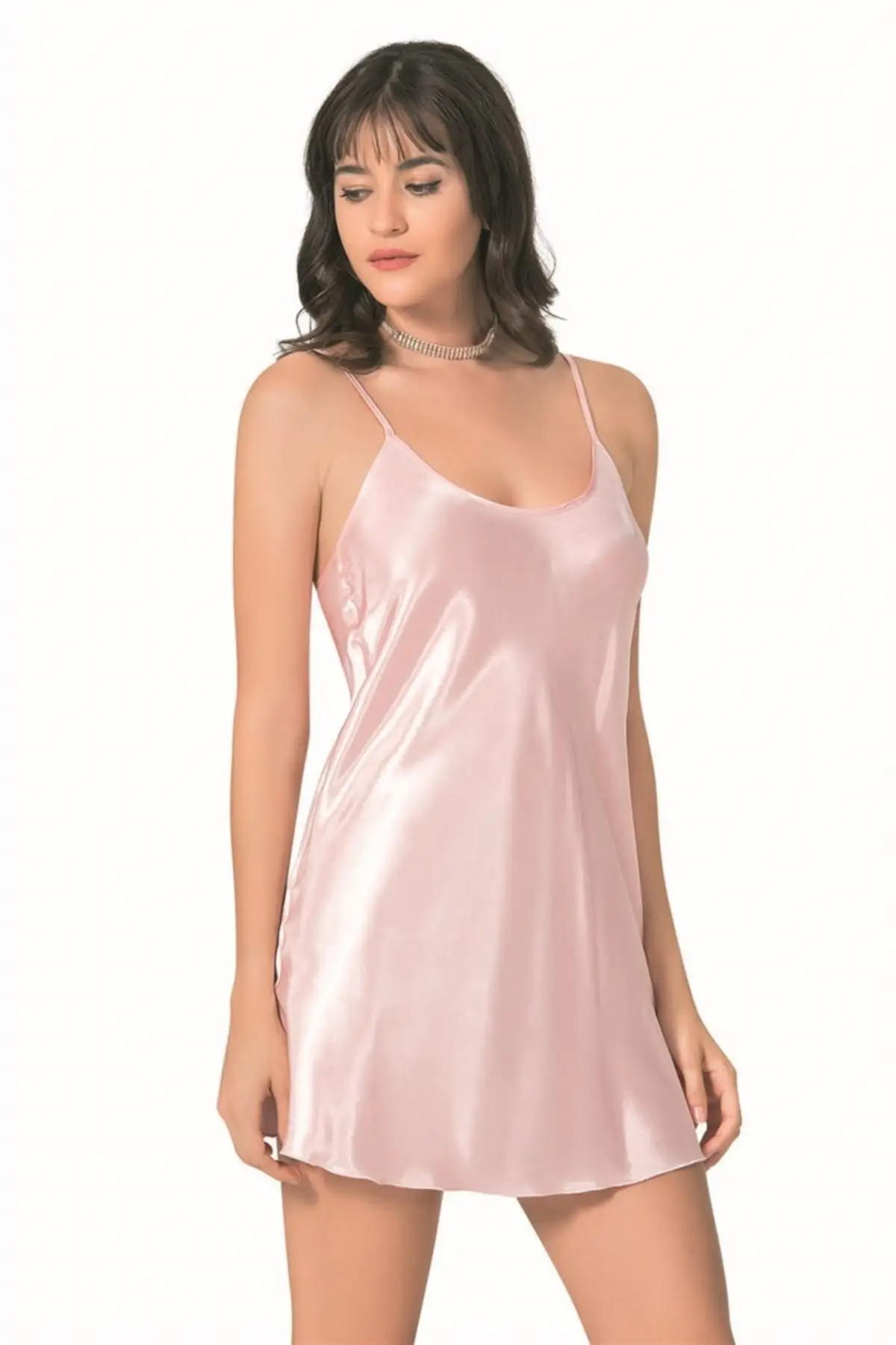 Women Nightgown Salmon Short Satin New Summer Night Dress Female Sleepwear Nightwear Nightwear Nightwear Nightwear
Women Nightgown Salmon Short Satin New Summer Night Dress Female Sleepwear Nightwear Nightwear Nightwear Nightwear