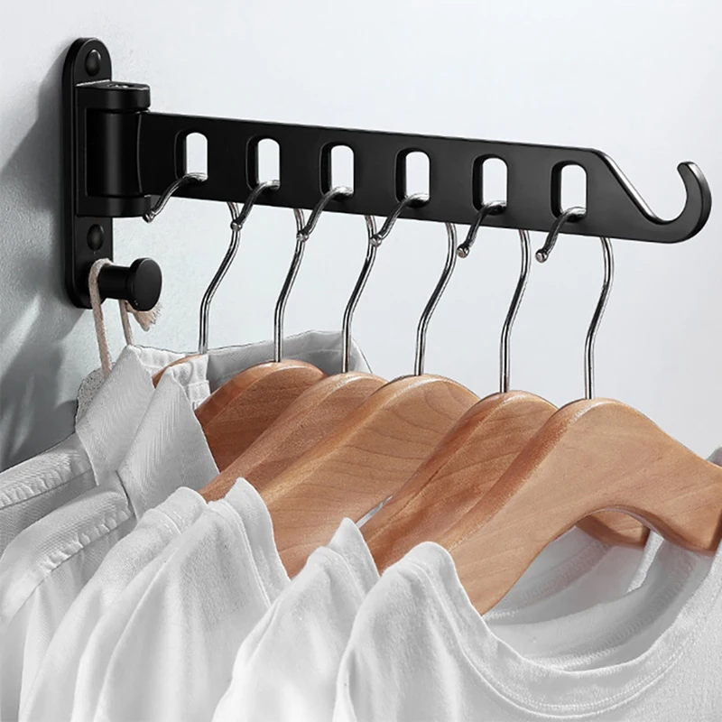 Aluminum Black Clothes Rack Swivel Folding Clothes Hanger Wall Mounted Hanger Drying Rack For Dryer Balcony Drying
Aluminum Black Clothes Rack Swivel Folding Clothes Hanger Wall Mounted Hanger Drying Rack For Dryer Balcony Drying