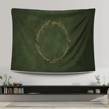 The Lord Of The Ring Tapestry, Green For Living Room, Room Decor, Fan Tapestry, Fantastic Room Decor, Movie Decor Tapestry,