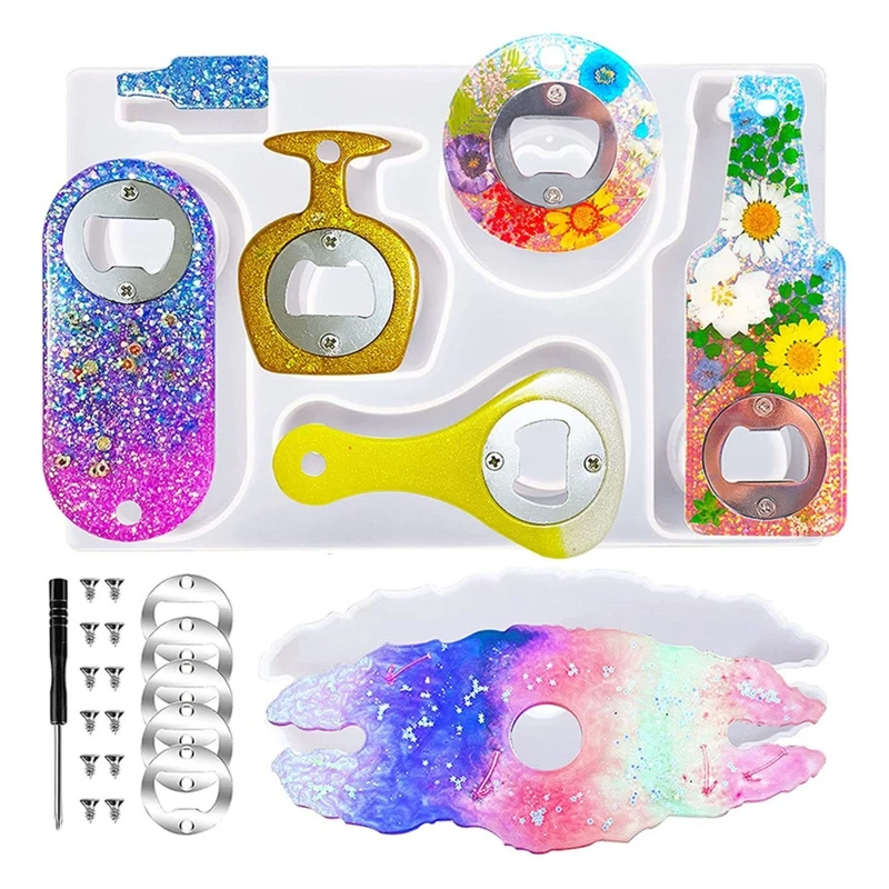 Beer Opener Resin Keychain Molds with Stainless Steel Resin Accessories Silicone Molds for Resin Keychain DIY Craft
Beer Opener Resin Keychain Molds with Stainless Steel Resin Accessories Silicone Molds for Resin Keychain DIY Craft