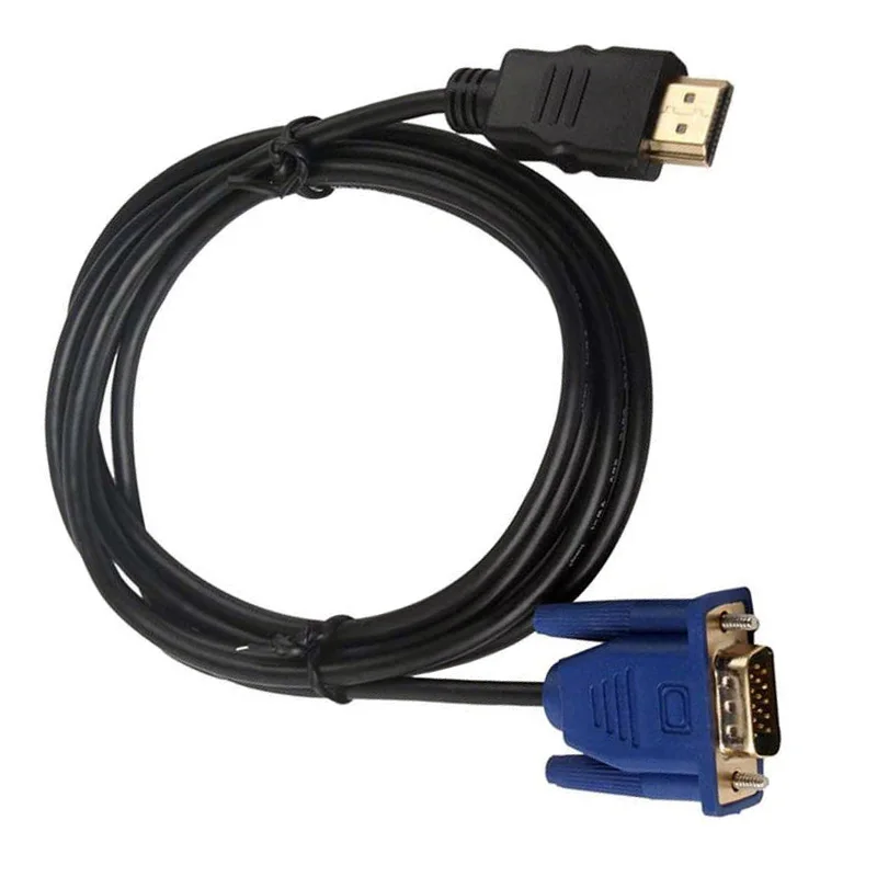 HD 1080P HDMI To VGA Cable Converter With Audio Power Supply HDMI To VGA D-SUB Male Video Adapter Cable Lead For HDTV PC Monitor
HD 1080P HDMI To VGA Cable Converter With Audio Power Supply HDMI To VGA D-SUB Male Video Adapter Cable Lead For HDTV PC Monitor