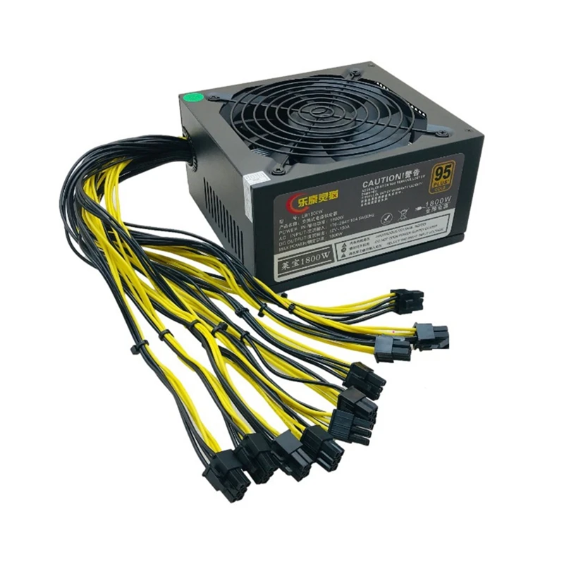 1800W ATX Bitcoin Mining Power Supply Supports 8 Graphics Card 160-240V Power Supply Mining Machine Bitcoin Miner Tools
1800W ATX Bitcoin Mining Power Supply Supports 8 Graphics Card 160-240V Power Supply Mining Machine Bitcoin Miner Tools