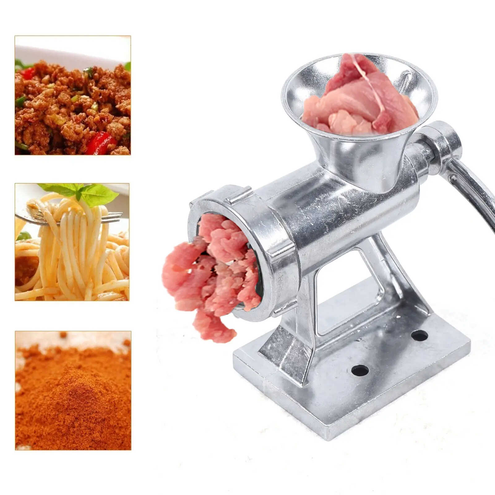 Meat Grinder, Kitchen Food Meat Grinder Manual Sausage Filler Stuffer Attachment for Kitchen Aid Stand Mixer
Meat Grinder, Kitchen Food Meat Grinder Manual Sausage Filler Stuffer Attachment for Kitchen Aid Stand Mixer