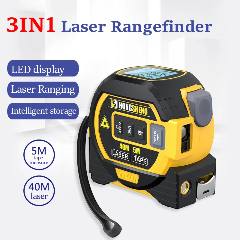 5m Laser Tape Measure Digital Laser Rangefinder Digital Electronic Roulette Stainless Tape Ruler Building Measurement Device
5m Laser Tape Measure Digital Laser Rangefinder Digital Electronic Roulette Stainless Tape Ruler Building Measurement Device