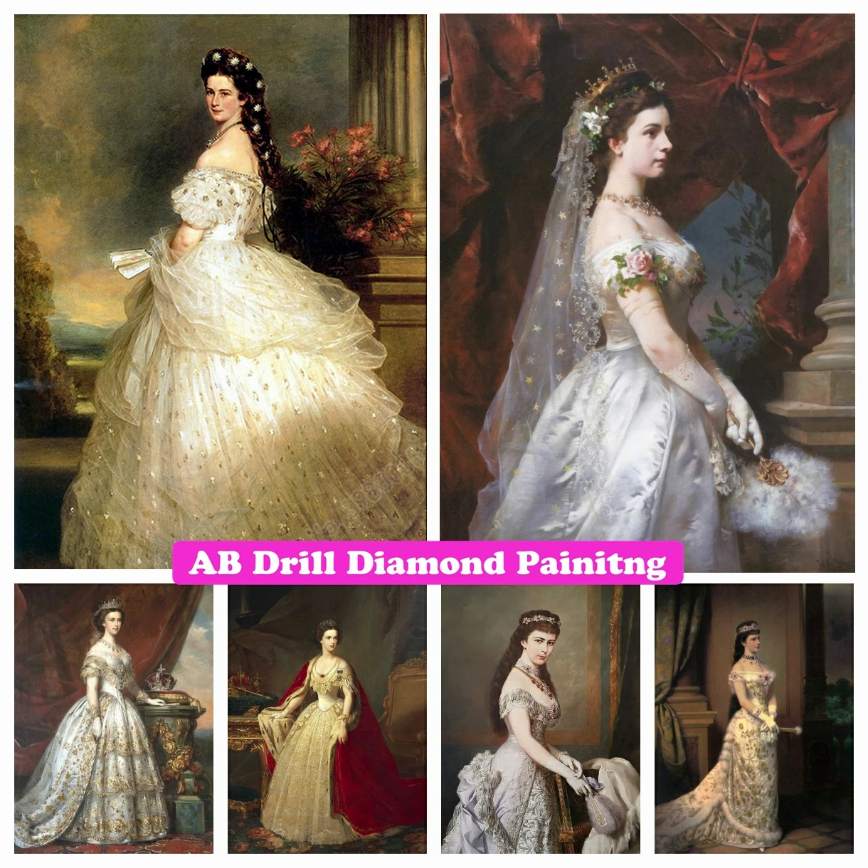 5D DIY AB Drills Diamond Painting Bavaria Princess Sissi Elisabeth Amalie Eugenie Cross Stitch Embroidery Mosaic Home Decor
5D DIY AB Drills Diamond Painting Bavaria Princess Sissi Elisabeth Amalie Eugenie Cross Stitch Embroidery Mosaic Home Decor