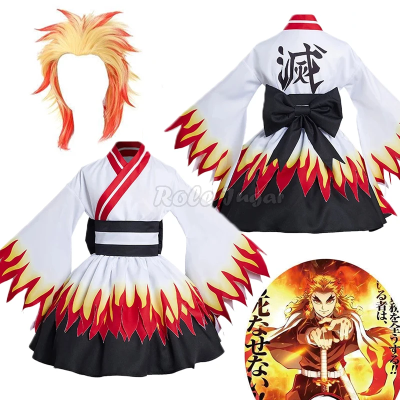 Женский костюм для косплея аниме Demon Slayer Kimetsu No Yaiba Rengoku Kyoujurou, Униформа, платье, одежда на Хэллоуин
Женский костюм для косплея аниме Demon Slayer Kimetsu No Yaiba Rengoku Kyoujurou, Униформа, платье, одежда на Хэллоуин