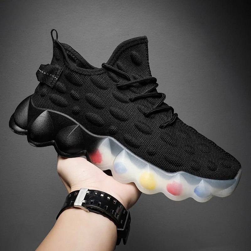 Men's Casual Sneakers High Quality Blade Running Shoes Men New Breathable Mesh No-Slip Shock Absorption Trend Sports Gym Shoes
Men's Casual Sneakers High Quality Blade Running Shoes Men New Breathable Mesh No-Slip Shock Absorption Trend Sports Gym Shoes