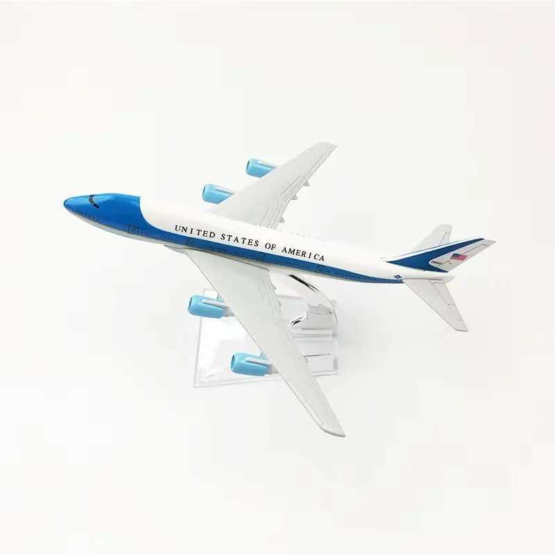 16 см масштаб 1:400 747 модель самолета из сплава металла B747-300 ВВС один с подставкой