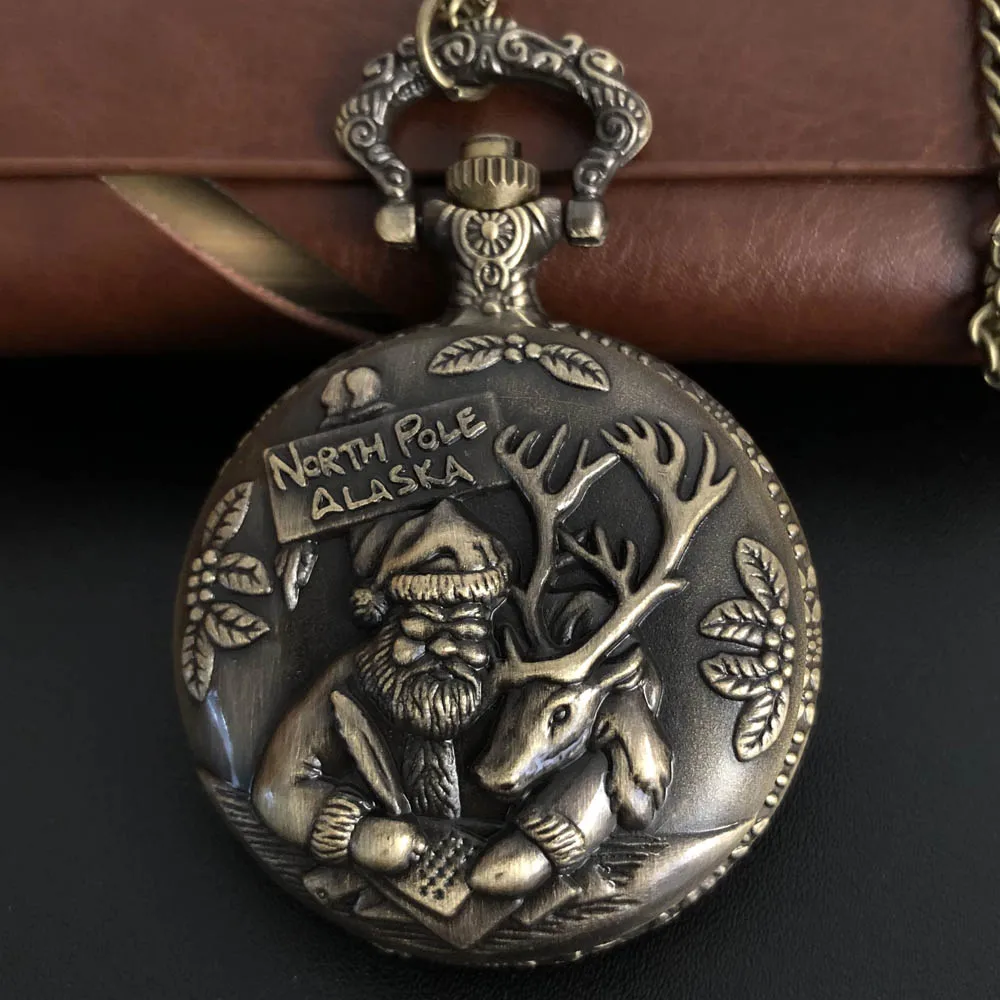 Exquisite 3D The Old Man And The Deer Carved Quartz Pocket Watch Necklace Pendant Gifts For Women Or Man with Fob Chain
Exquisite 3D The Old Man And The Deer Carved Quartz Pocket Watch Necklace Pendant Gifts For Women Or Man with Fob Chain