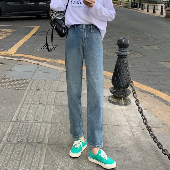 DD2821 New loose retro high waist harem jeans women's thin all-match trousers jeans
DD2821 New loose retro high waist harem jeans women's thin all-match trousers jeans