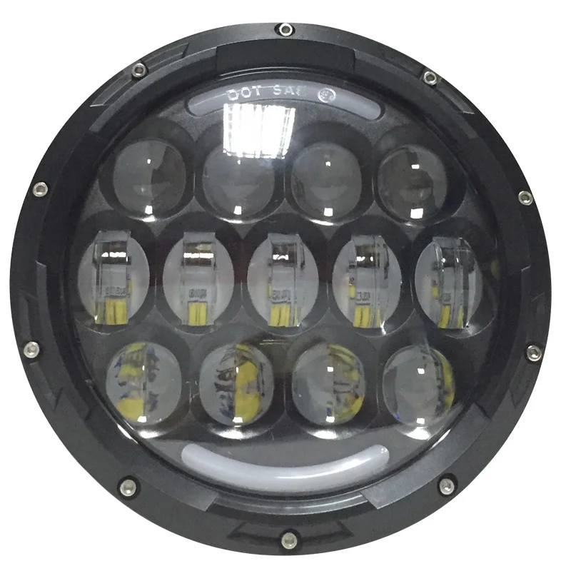Auto Lighting System Dot 85W 7'' Round Led Headlight with High Low Beam For Jeep Wrangler JK TJ
Auto Lighting System Dot 85W 7'' Round Led Headlight with High Low Beam For Jeep Wrangler JK TJ