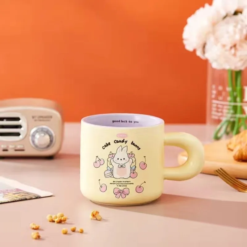 Ceramic rabbit couple cup milk home breakfast cup Coffee shop restaurant boutique influencer
Ceramic rabbit couple cup milk home breakfast cup Coffee shop restaurant boutique influencer