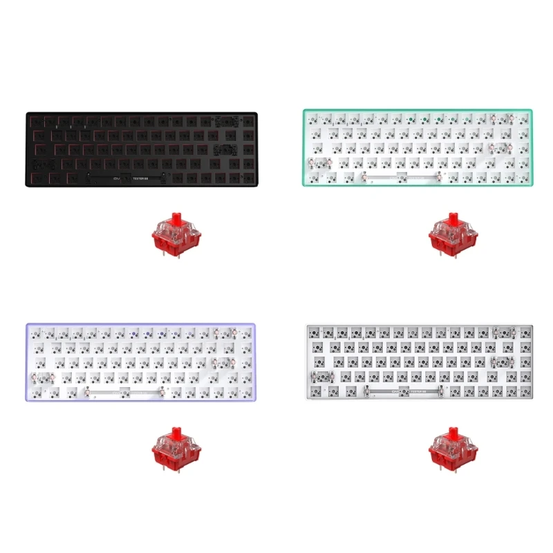 Hot Swap Keyboard Kit Bluetooth-compatible5.0 with 2.4G Wireless USB Receiver for Mechanical Keyboards Middle Frame F19E
Hot Swap Keyboard Kit Bluetooth-compatible5.0 with 2.4G Wireless USB Receiver for Mechanical Keyboards Middle Frame F19E