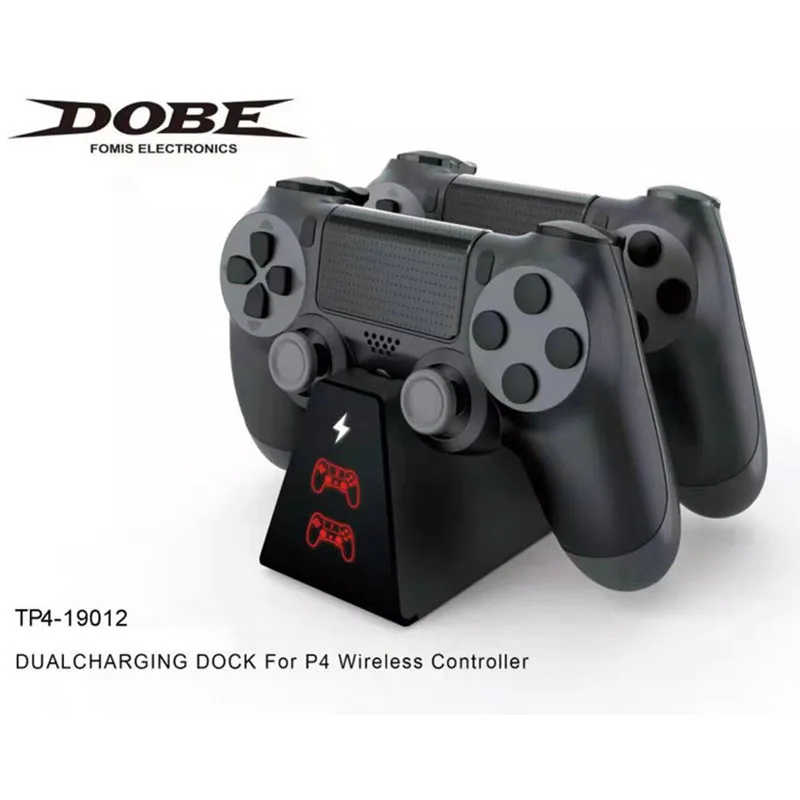 

DOBE TP4-19012 PS4 беспроводной геймпад с двойной зарядкой PS4/SLIM/PRO универсальная ручка для зарядки контроллера зарядная док-станция