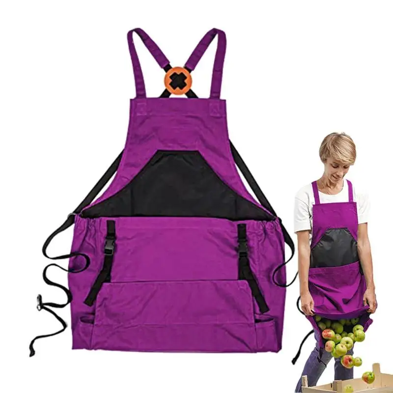 Adjustable Gardening Apron With Pockets Waterproof Cotton Canvas Deep Pouch Fruit Picking Bag Work Tool Bib For Harvesting
Adjustable Gardening Apron With Pockets Waterproof Cotton Canvas Deep Pouch Fruit Picking Bag Work Tool Bib For Harvesting