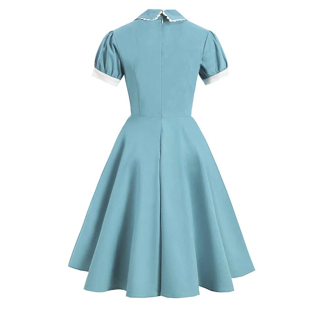 Sisjuly Hepburn Style Retro Green Dress Summer 2022 Doll Collar Lace Short-sleeved A-line Solid Color Elegant Dresses For Women
Sisjuly Hepburn Style Retro Green Dress Summer 2022 Doll Collar Lace Short-sleeved A-line Solid Color Elegant Dresses For Women