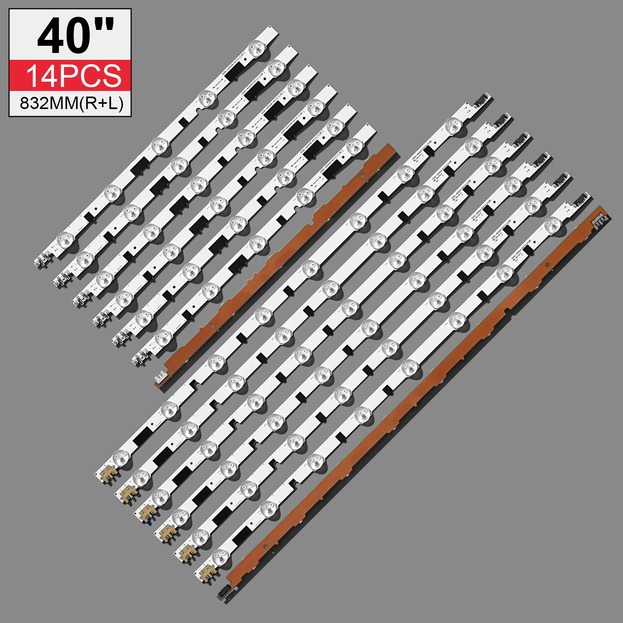 832mm LED Backlight Lamp Strip 13 led For SamSung 40inch D2GE-400SCA-R3 TV UA40F5500 2013SVS40F UE40F6400 D2GE-400SCB-R3 LCD
832mm LED Backlight Lamp Strip 13 led For SamSung 40inch D2GE-400SCA-R3 TV UA40F5500 2013SVS40F UE40F6400 D2GE-400SCB-R3 LCD