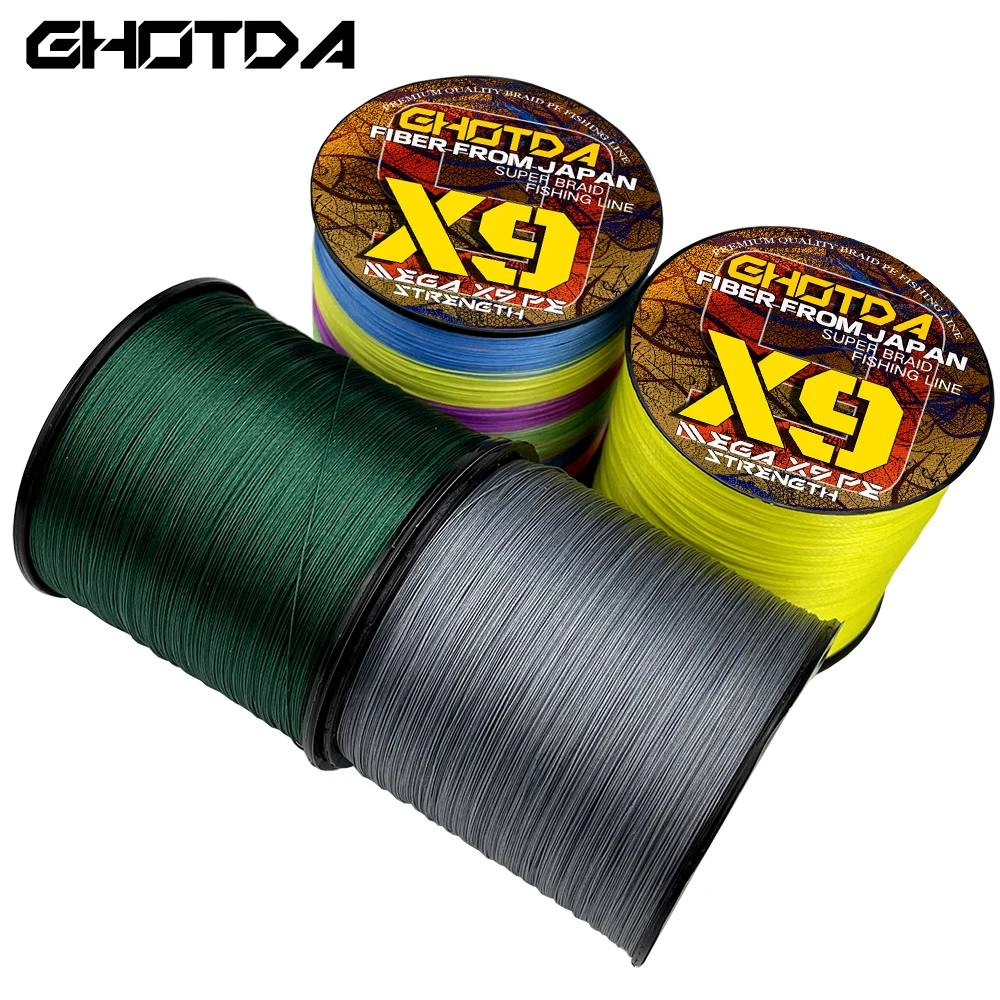 GHOTDA 9-54.5kg 9/12 Braided Line Fishing 500M Saltwater Super Japan Multifilament PE Fishing Cord Heavy Strength 0.14mm-0.55mm
GHOTDA 9-54.5kg 9/12 Braided Line Fishing 500M Saltwater Super Japan Multifilament PE Fishing Cord Heavy Strength 0.14mm-0.55mm