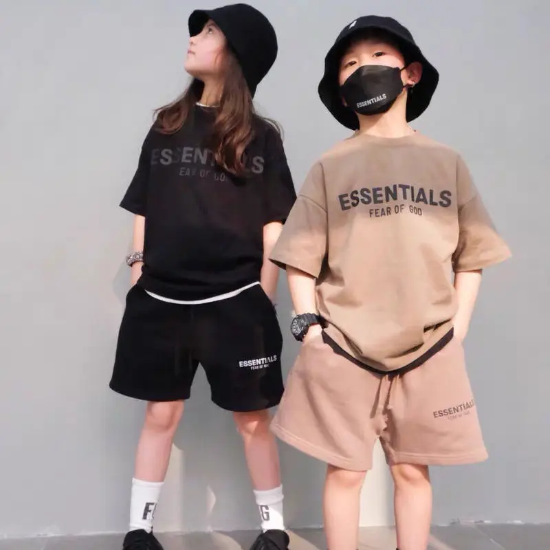 Summer New Loose Sports Men'S And Women'S Children'S Cotton T-Shirt Short-Sleeved Fried Street Shorts
Summer New Loose Sports Men'S And Women'S Children'S Cotton T-Shirt Short-Sleeved Fried Street Shorts