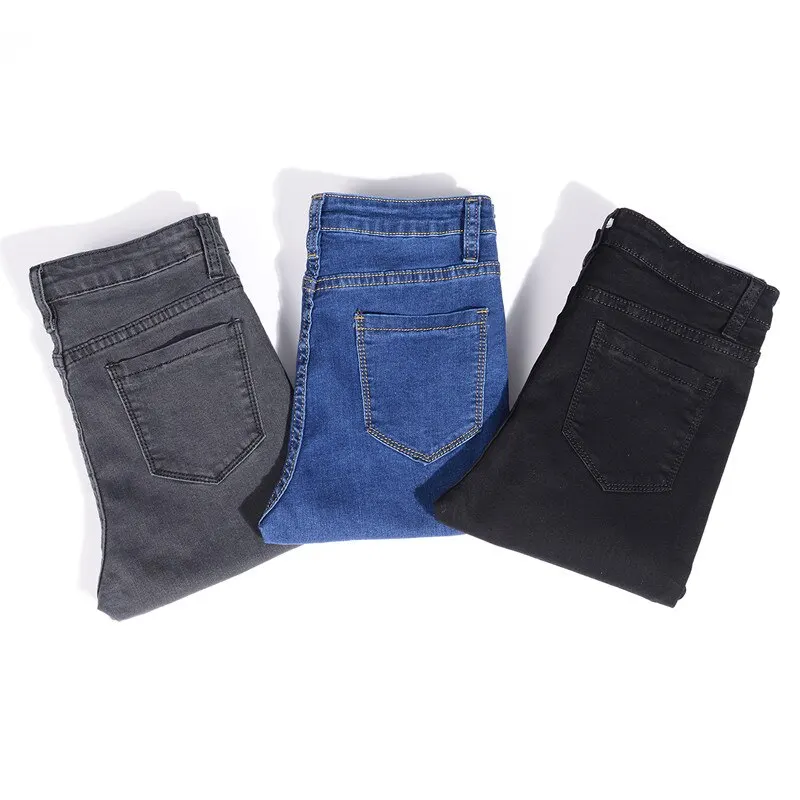 High Elastic Jeans for Women mom Jeans blue gray black Woman plus size 40 Stretch Jeans female washed denim skinny pencil pants
High Elastic Jeans for Women mom Jeans blue gray black Woman plus size 40 Stretch Jeans female washed denim skinny pencil pants