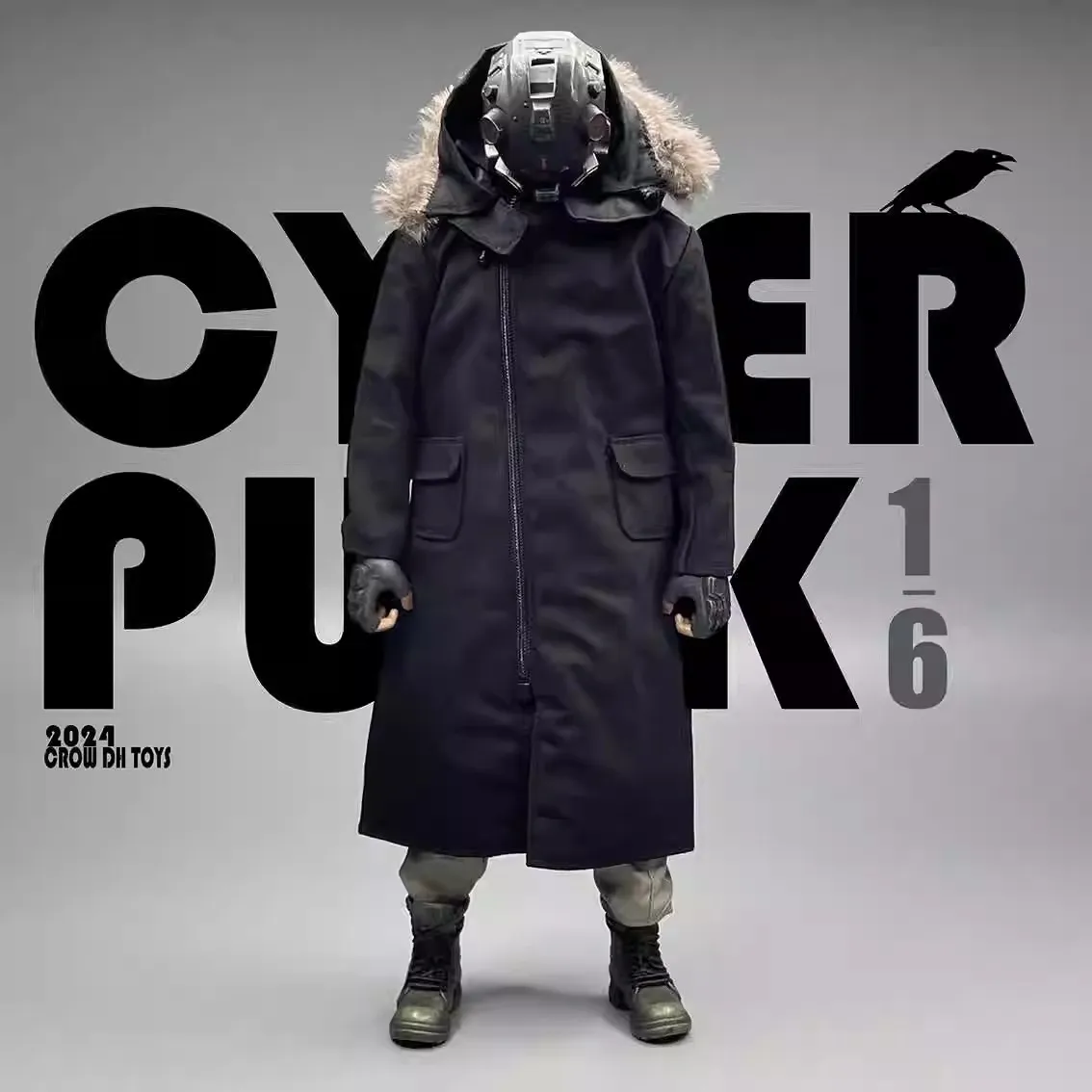 CROW DH TOYS аксессуары 1/6 дюймов модное пальто с меховым воротником модель подходит