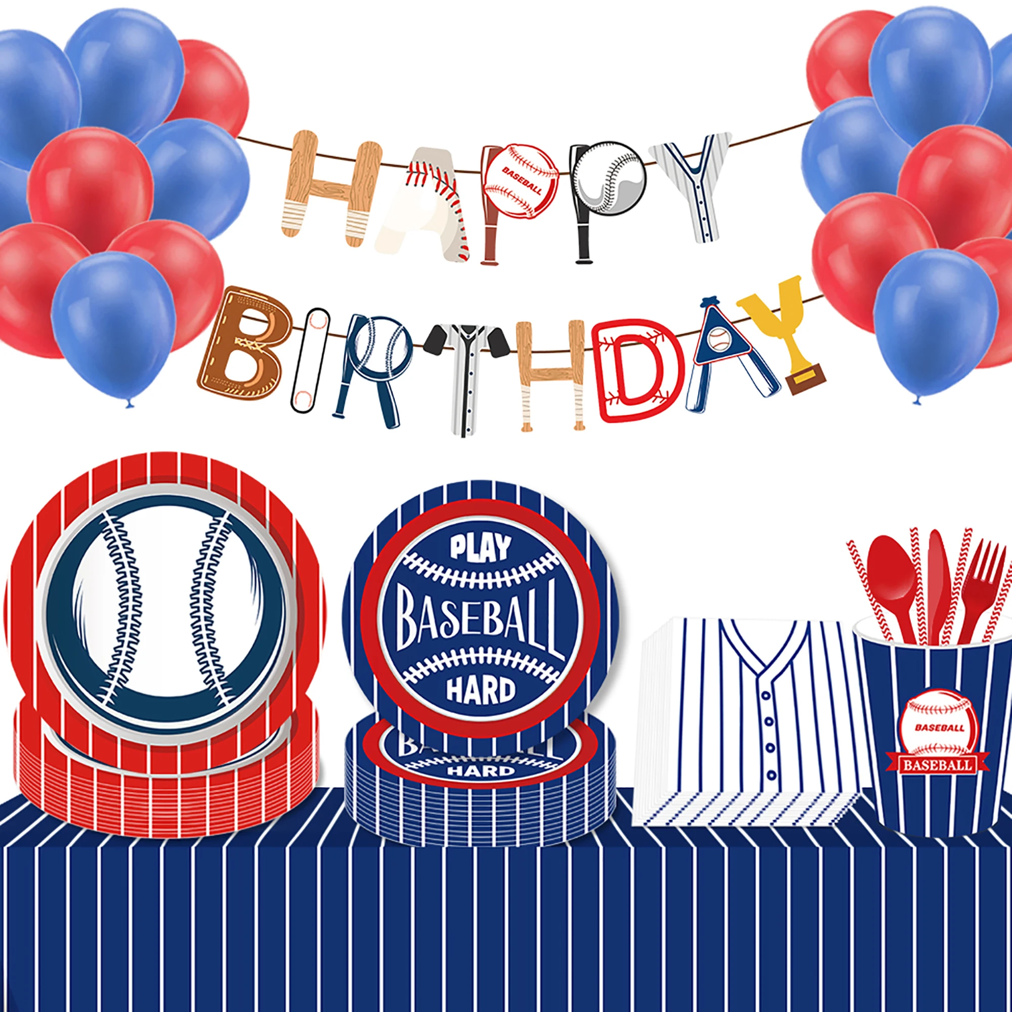 Sports Baseball Game Kids Party Disposable Tableware Sets Birthday Banner Photo Booth Props Baby Shower Party DIY Decor Supplies
Sports Baseball Game Kids Party Disposable Tableware Sets Birthday Banner Photo Booth Props Baby Shower Party DIY Decor Supplies