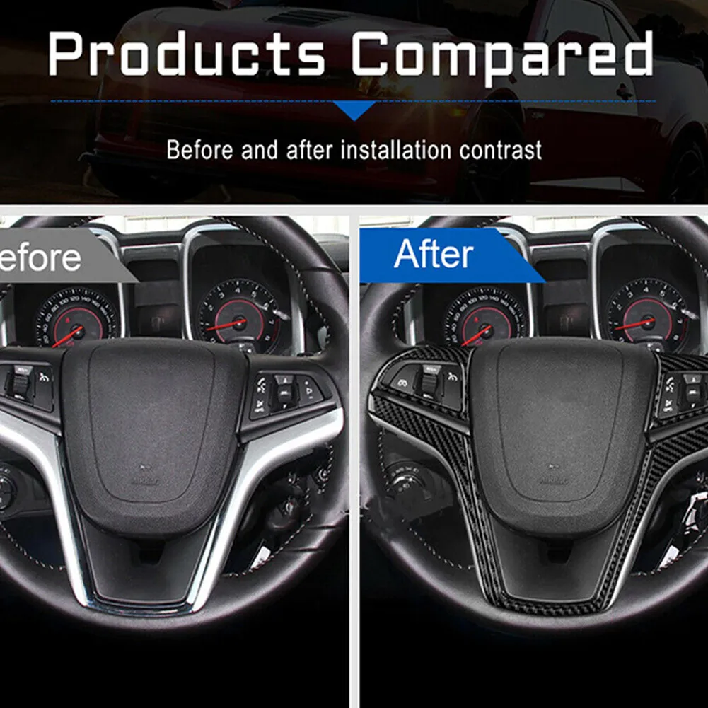 1 Pair Carbon Fiber Steering Wheel Knob Cover Panel For Chevrolet Camaro 2010-2015 Auto Interior Accessories
1 Pair Carbon Fiber Steering Wheel Knob Cover Panel For Chevrolet Camaro 2010-2015 Auto Interior Accessories